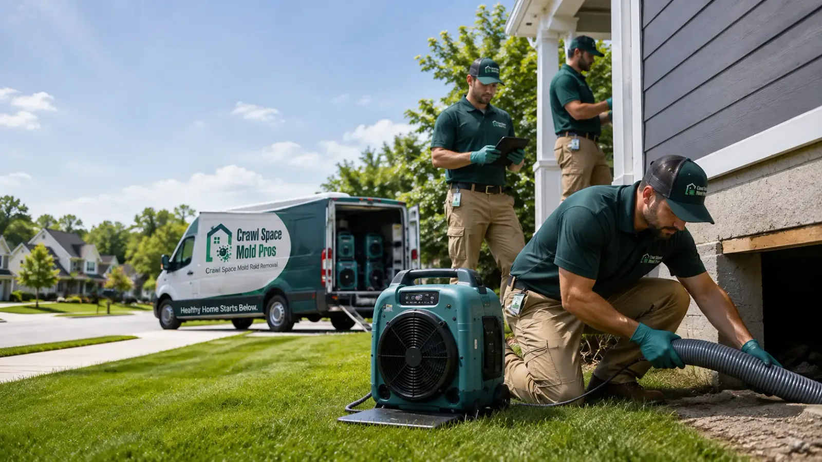 Crawl Space Mold Removal in Milmay, NJ